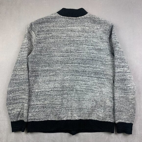 American Eagle Mens Sweater XLT (Fits Large) Gray Heather Button Up Long Sleeve - Picture 6 of 6